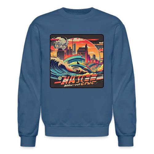 Wavecat City - Unisex Crewneck Sweatshirt