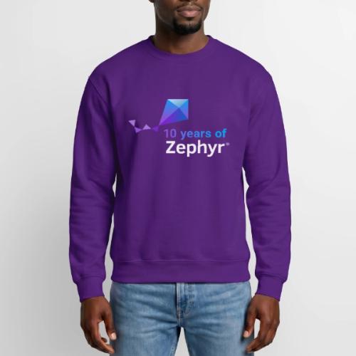 Zephyr 10th Anniversary Stacked Color Reverse - Unisex Crewneck Sweatshirt