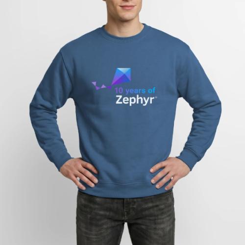 Zephyr 10th Anniversary Stacked Color Reverse - Unisex Crewneck Sweatshirt