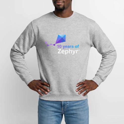 Zephyr 10th Anniversary Stacked Color Reverse - Unisex Crewneck Sweatshirt
