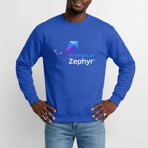 Zephyr 10th Anniversary Stacked Color Reverse - Unisex Crewneck Sweatshirt