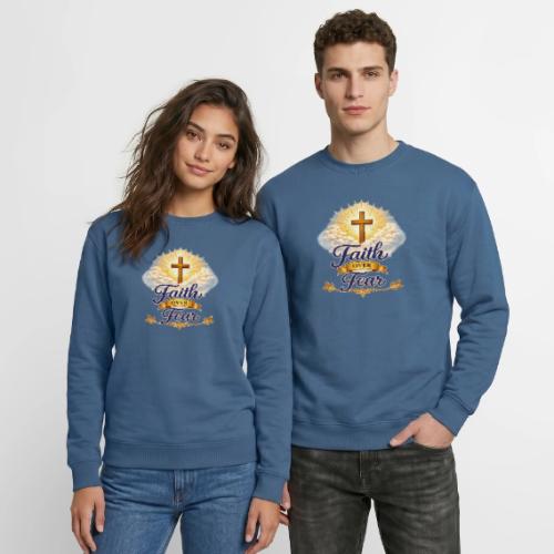 Faith Over Fear - Unisex Crewneck Sweatshirt