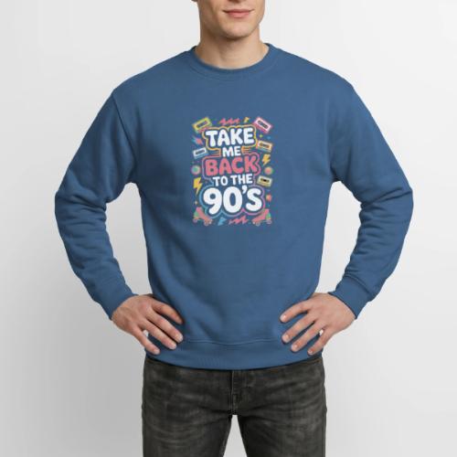 Retro 90s Take Me Back Graphic Art - Unisex Crewneck Sweatshirt