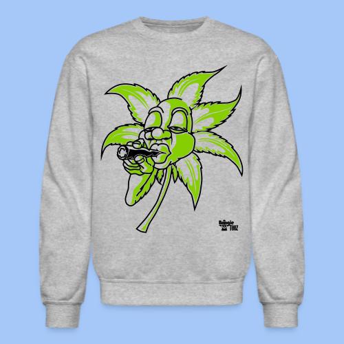 smoking leaf - Unisex Crewneck Sweatshirt