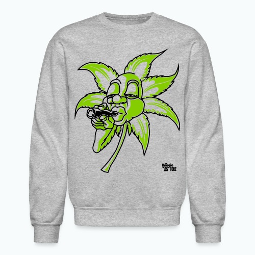 smoking leaf - Unisex Crewneck Sweatshirt