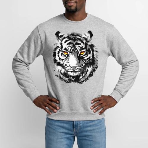Tiger Head - Tiger Artwork - Wildlife Big Cats - Unisex Crewneck Sweatshirt