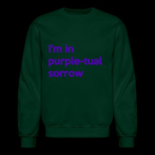 Purple-tual sorrow - Unisex Crewneck Sweatshirt