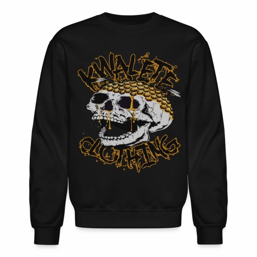 Kwalete Fly Skull Official Black Yellow MMXXII - Unisex Crewneck Sweatshirt