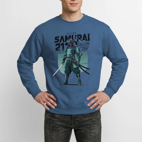 Cyber Samurai 2110: Glowing Katana Warrior - Unisex Crewneck Sweatshirt