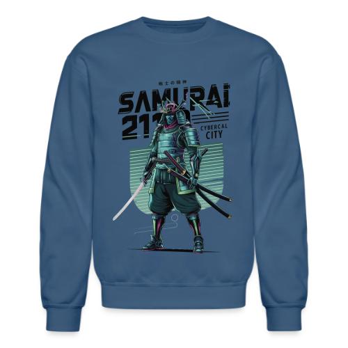 Cyber Samurai 2110: Glowing Katana Warrior - Unisex Crewneck Sweatshirt