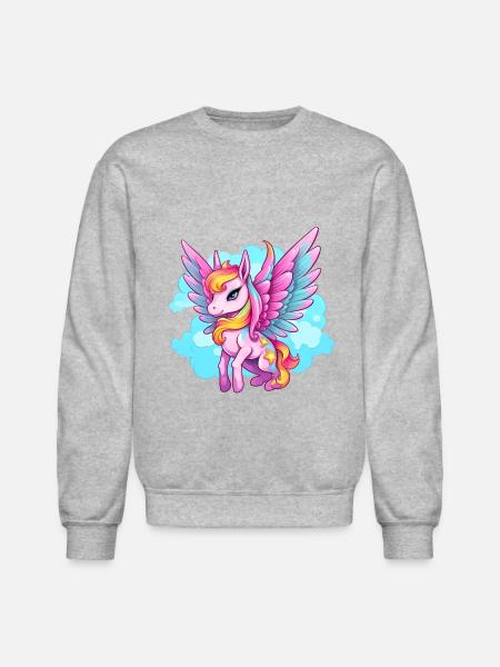 Pegasus - Unisex Crewneck Sweatshirt - heather gray