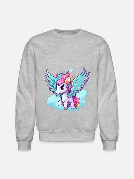 Pegasus - Unisex Crewneck Sweatshirt - heather gray
