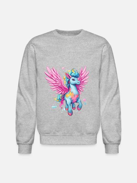 Pegasus - Unisex Crewneck Sweatshirt - heather gray