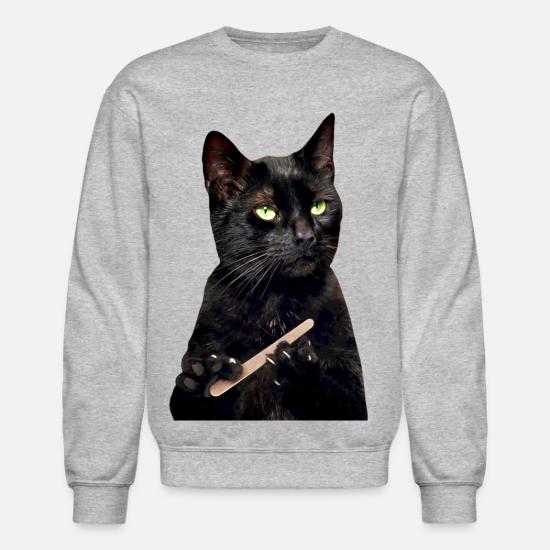 black cat sweatshirt