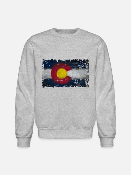 colorado colors - Unisex Crewneck Sweatshirt - heather gray