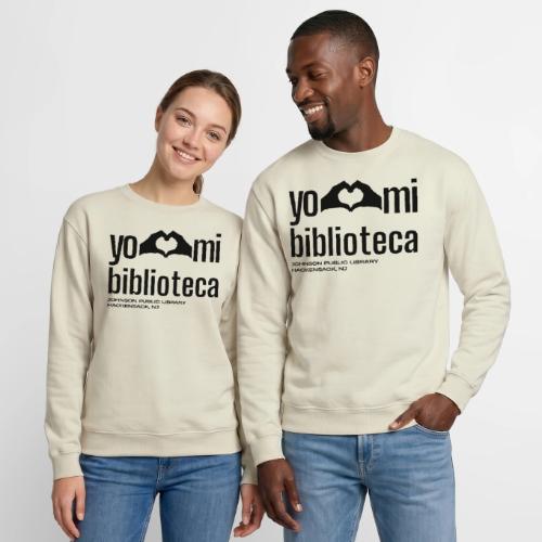 Yo Amo Mi Biblioteca (Black) - Unisex Crewneck Sweatshirt