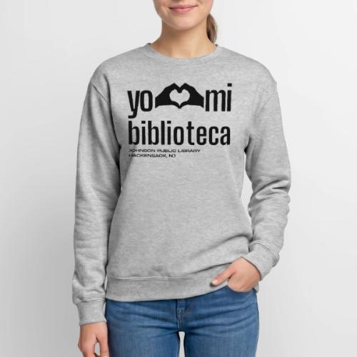 Yo Amo Mi Biblioteca (Black) - Unisex Crewneck Sweatshirt