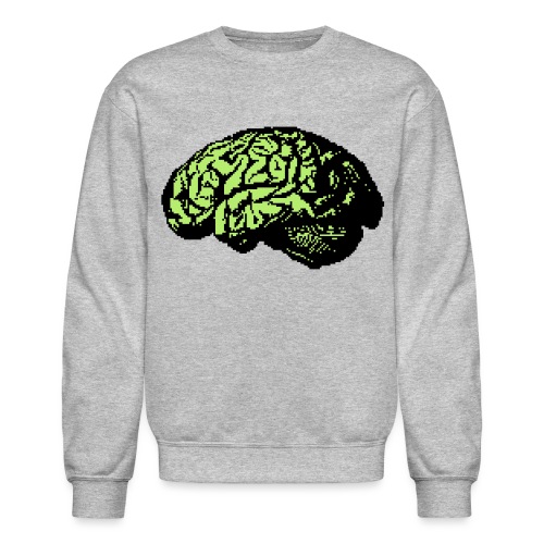 brain 2 stacked - Unisex Crewneck Sweatshirt