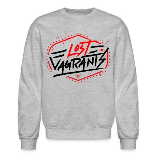 Lost Vagrants Black Text Logo - Unisex Crewneck Sweatshirt