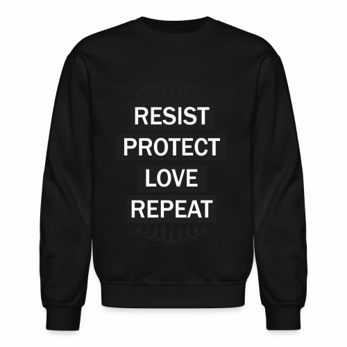 resist repeat - Unisex Crewneck Sweatshirt