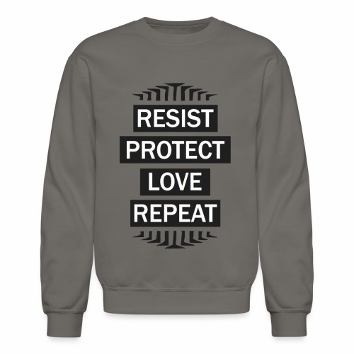 resist repeat - Unisex Crewneck Sweatshirt