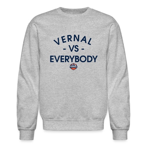 Vernal Vs. Everybody Navy - Unisex Crewneck Sweatshirt