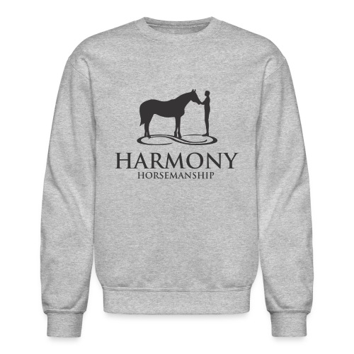 Harmony Horsemanship Blac - Unisex Crewneck Sweatshirt
