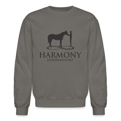 Harmony Horsemanship Blac - Unisex Crewneck Sweatshirt