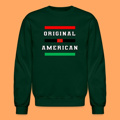 Original American Bars Moorish American Flag - Unisex Crewneck Sweatshirt