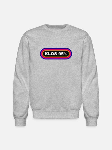 KLOS 95 1/2 RADIO VINTAGE RECREATION - Unisex Crewneck Sweatshirt - heather gray