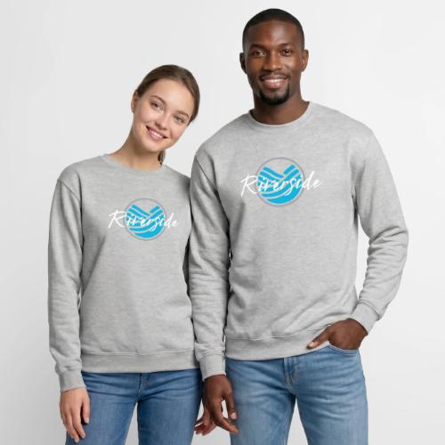Riverside shirt logo white text - Unisex Crewneck Sweatshirt