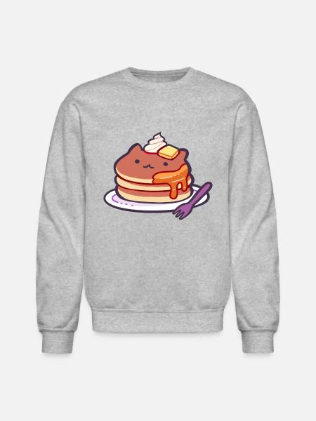 Cat Pancakes - Unisex Crewneck Sweatshirt - heather gray