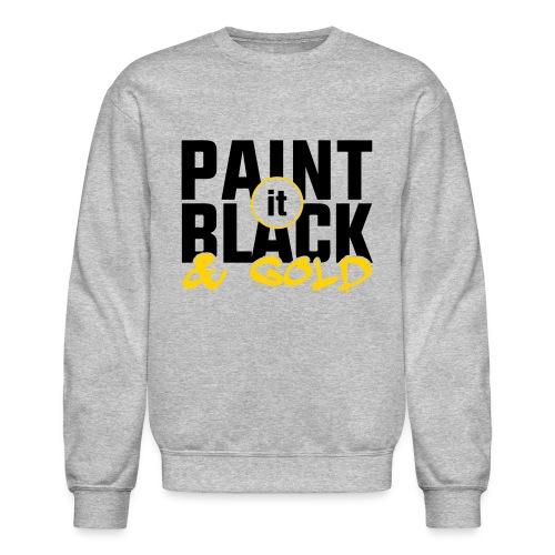 Black And Gold Women's T-Shirts - Unisex Crewneck Sweatshirt