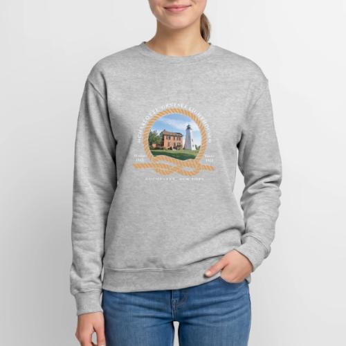 Charlotte-Genesee Lighthouse White Lettering - Unisex Crewneck Sweatshirt