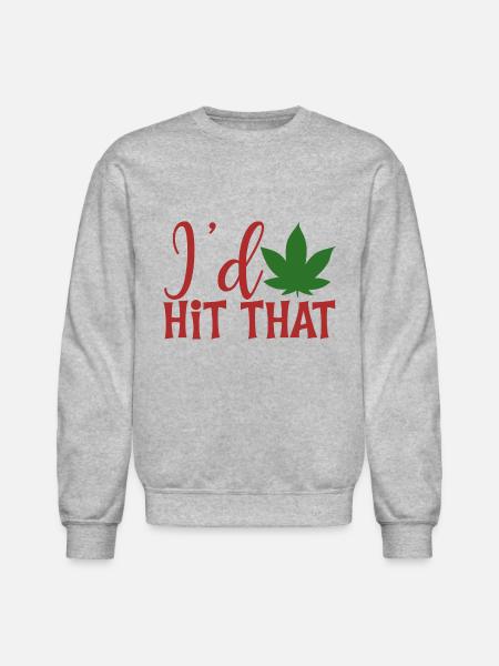I d Hit That - Unisex Crewneck Sweatshirt - heather gray