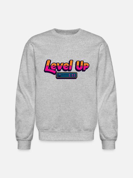 Level Up - Unisex Crewneck Sweatshirt - heather gray