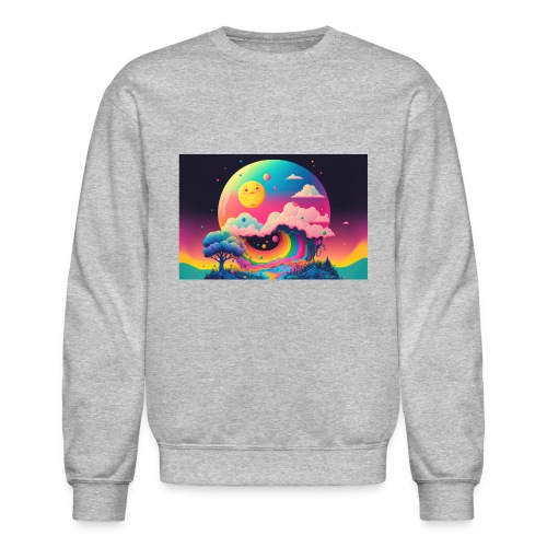 Island of Dreamlike Wonder's Rainbow Half Pipe - Unisex Crewneck Sweatshirt