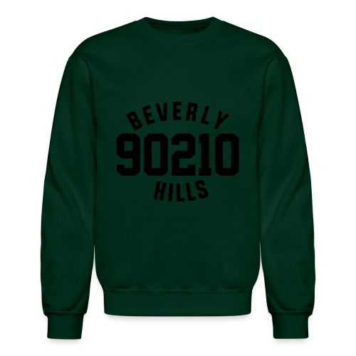 90210 Old School Tee Black - Unisex Crewneck Sweatshirt