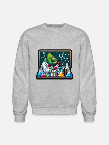 Chemical Chameleon - Unisex Crewneck Sweatshirt - heather gray