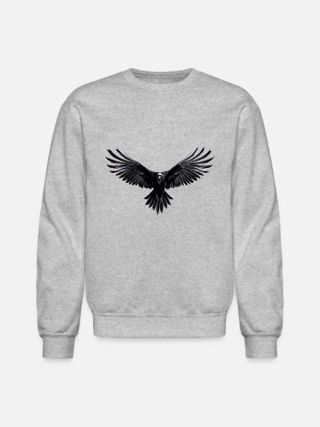 Raven - Unisex Crewneck Sweatshirt - heather gray