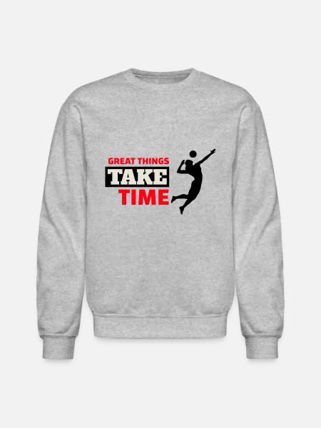 volleyball player 1 1 - Unisex Crewneck Sweatshirt - heather gray