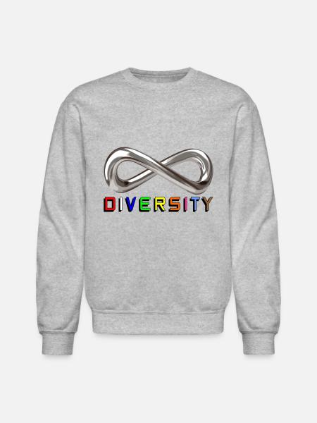 Infinite Diversity - Unisex Crewneck Sweatshirt - heather gray