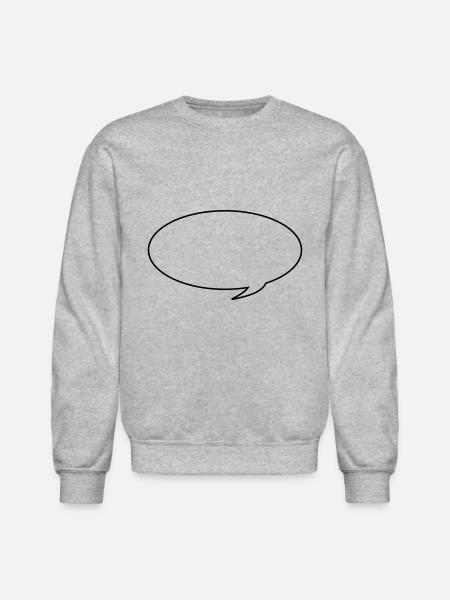 Speech bubble - Unisex Crewneck Sweatshirt - heather gray