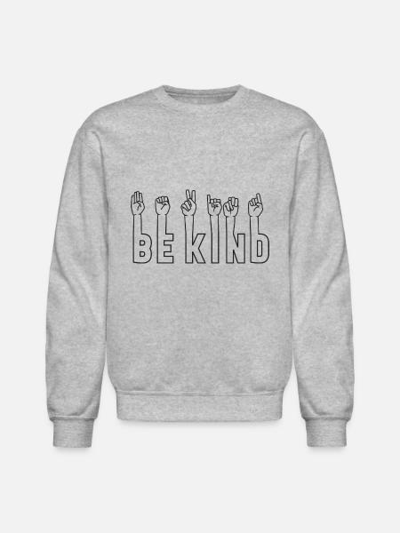 Bekind - Unisex Crewneck Sweatshirt - heather gray