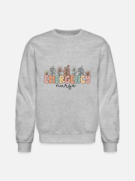 Emergency Nurse - Unisex Crewneck Sweatshirt - heather gray