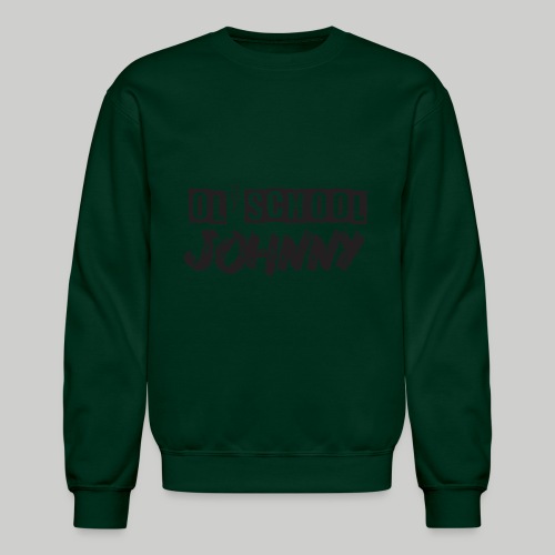 Ol' School Johnny Logo - Black Text - Unisex Crewneck Sweatshirt