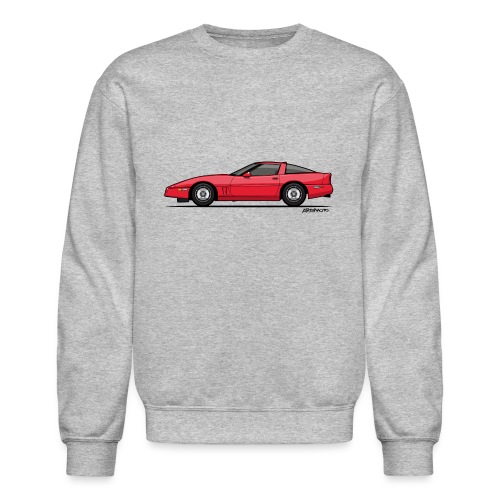 Red American C4 Coupe - Unisex Crewneck Sweatshirt