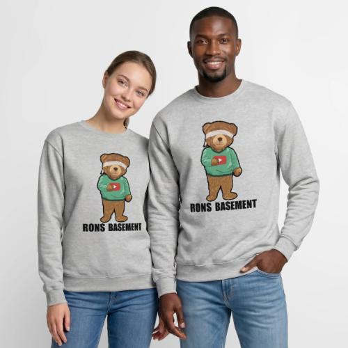 RONS BASEMENT Merchandise - Blindfolded Bear - Unisex Crewneck Sweatshirt