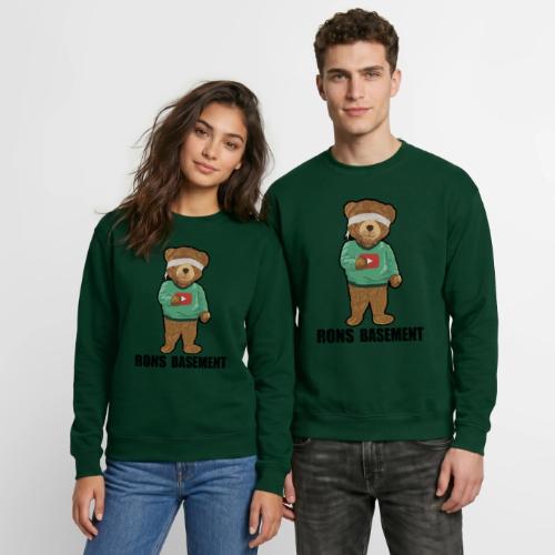 RONS BASEMENT Merchandise - Blindfolded Bear - Unisex Crewneck Sweatshirt