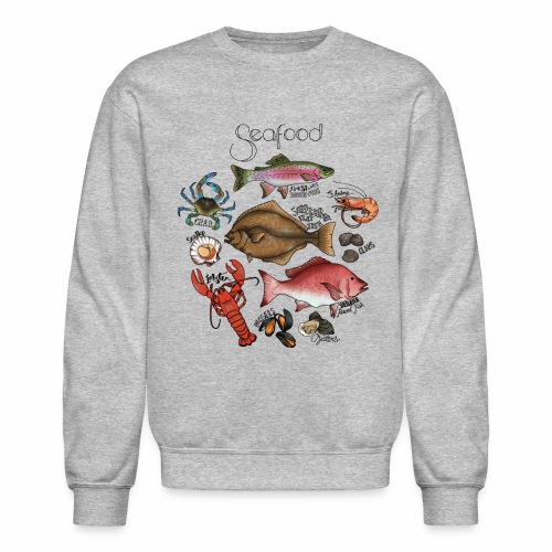 Seafood- Colour - Unisex Crewneck Sweatshirt
